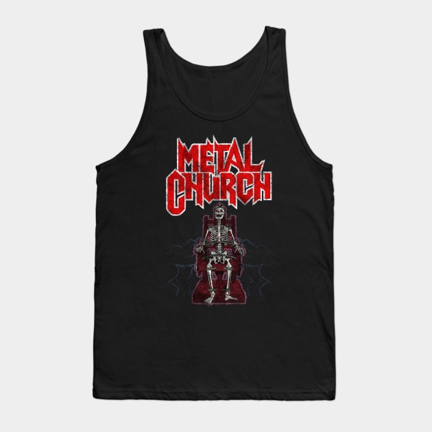 Distressed Metal Church Fanart Tank Top by Clever Alnita